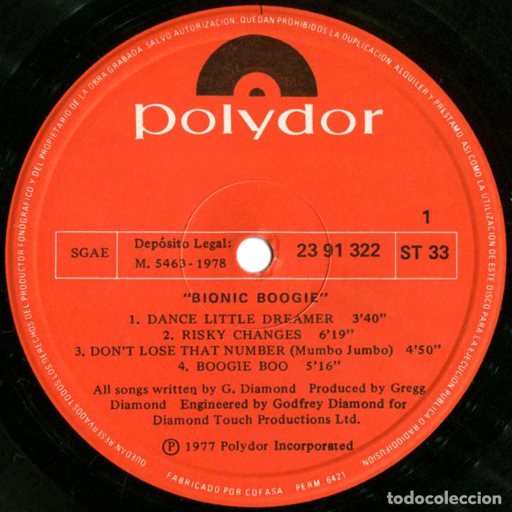 Discos de vinilo: Bionic Boogie - Bionic Boogie - Lp Spain 1977 - Polydor 23 91 322 - Foto 3