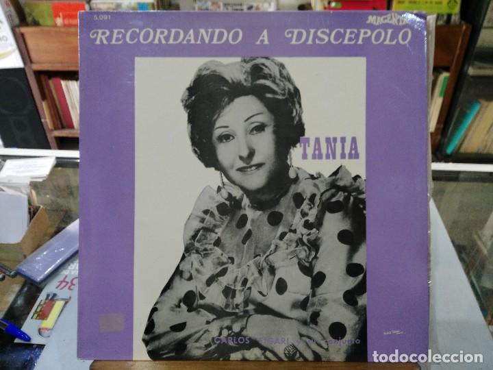 Discos de vinilo: Tania con Carlos Figari y su Conjunto - Recordando a Disc&eacute;polo - LP. del sello BGM