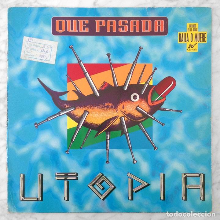 Discos de vinilo: MAXI-SINGLE - UTOPIA - QUE PASADA - CHRYSALIS - 1994 - Foto 1