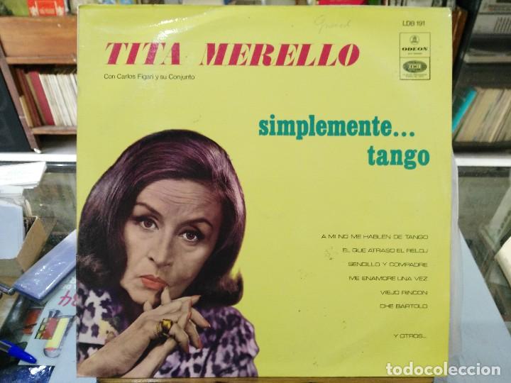 Discos de vinilo: Tita Merello con Carlos Figari - Simplemente ... Tango - LP. del sello Odeon de 1969 - Foto 1