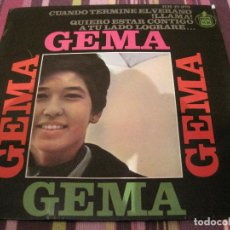 Discos de vinilo: EP-GEMA CUANDO TERMINE EL VERANO HISPAVOX 17375 SPAIN 1966 CHICA YE YE. Lote 110555891
