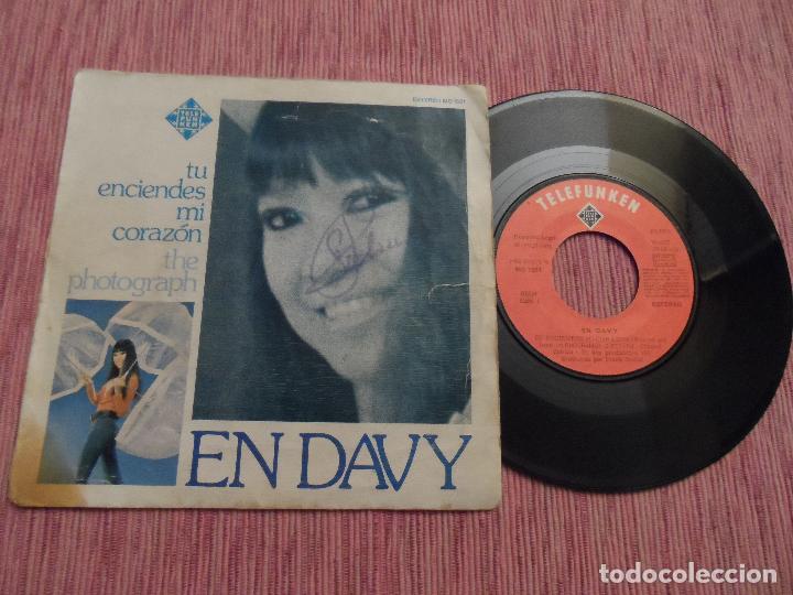 Discos de vinilo: EN DAVY - T&uacute; enciendes mi coraz&oacute;n - Foto 1