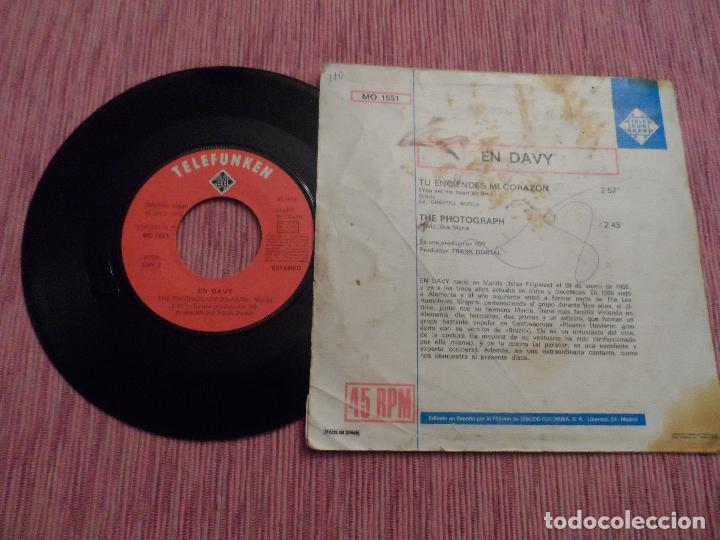 Discos de vinilo: EN DAVY - T&uacute; enciendes mi coraz&oacute;n - Foto 2