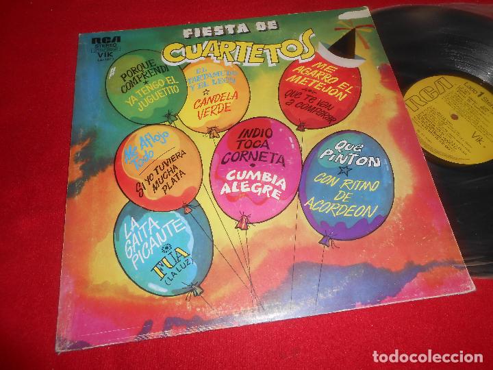 Disques de vinyle: FIESTA DE CUARTETOS LP RCA ARGENTINA RECOPILATORIO ACAPULCO TROPICAL+CARLITOS ROLAN+ETC