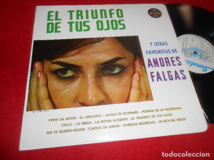 Disques de vinyle: EL TRIUNFO DE TUS OJOS Y OTRAS FAVORITAS DE ANDRES FALGAS LP SONOLUX COLOMBIA
