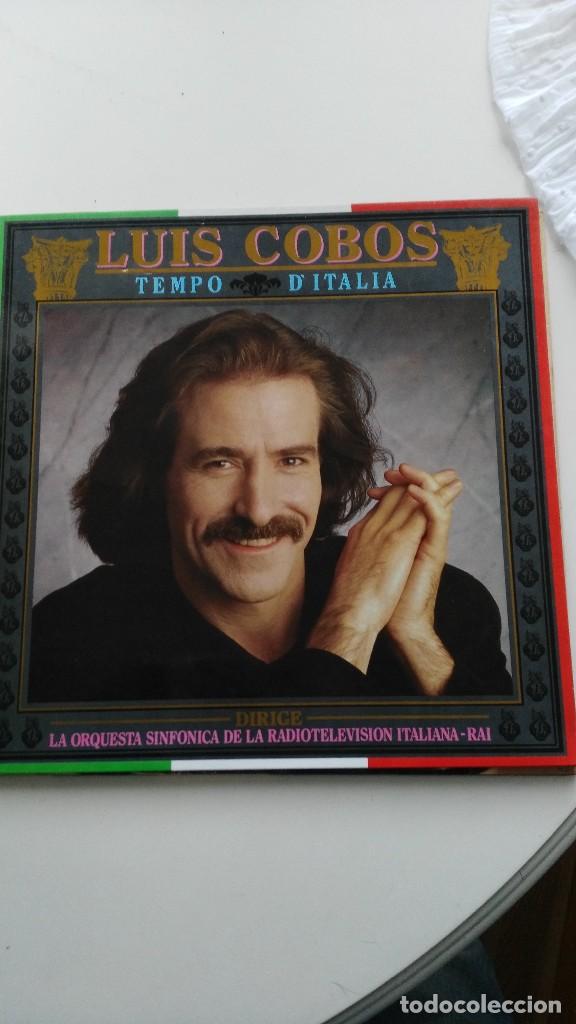 Discos de vinilo: LUIS COBOS -TEMPO D&acute;ITALIA - LP - Foto 1