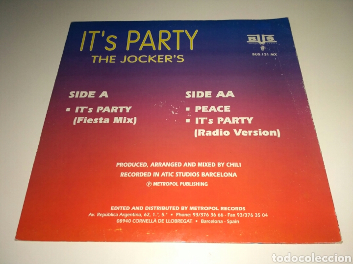 Discos de vinilo: The Jokers - Its Party - Foto 2