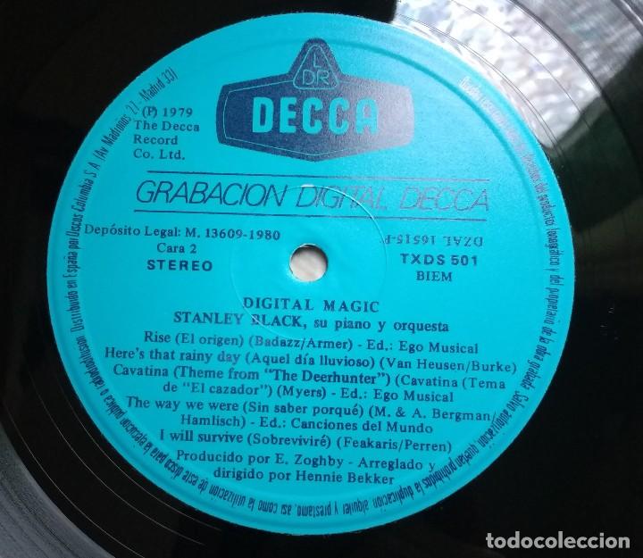 Discos de vinilo: STANLEY BLACK SU PIANO Y ORQUESTA-DIGITAL MAGIC - Foto 3