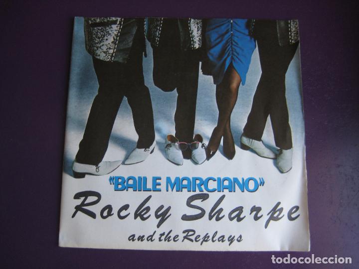 Discos de vinilo: ROCKY SHARPE & THE REPLAYS Sg MOVIEPLAY 1980 baile marciano (martian hop) +1 DOO WOP NEW WAVE