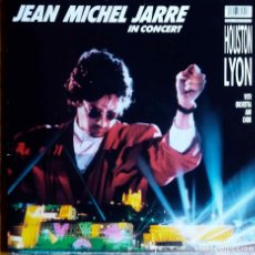 Discos de vinilo: JEAN MICHEL JARRE IN CONCERT HOUSTON LYON, LP ESPAÑA CON PORTADA DOBLE. Lote 110721967