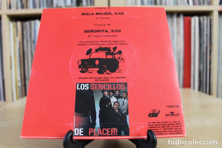 Discos de vinilo: LOS SENCILLOS -SG- MALA MUJER 90S - Foto 2