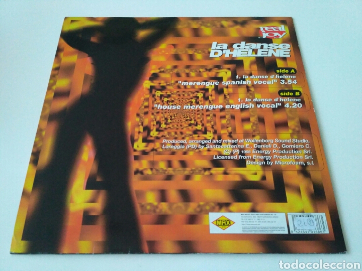 Discos de vinilo: Real Joy - La Danse DH&eacute;l&egrave;ne (New Mixes) - Foto 2