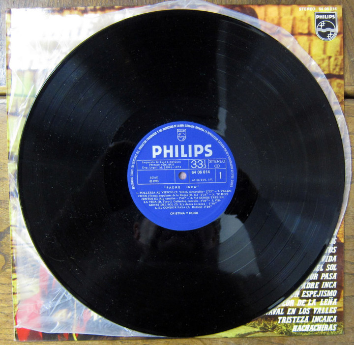 Discos de vinilo: CRISTINA Y HUGO - PADRE INCA - 1973 - Foto 3