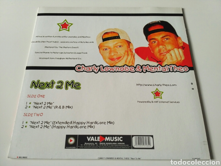 Discos de vinilo: Charly Lownoise & Mental Theo - Next 2 Me - Foto 2
