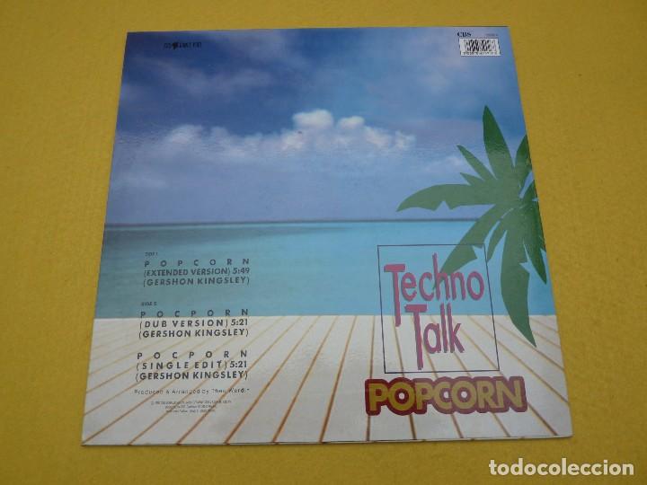 Discos de vinilo: 12&rdquo; TECHNO TALK - Popcorn - CBS 655992 6 - MAXI (EX++/EX)&ccedil; - Foto 2
