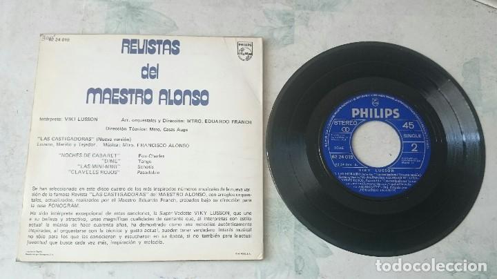 Discos de vinilo: Viky Lusson: Noche de cabaret + 3 (Philips 1971) - Foto 2