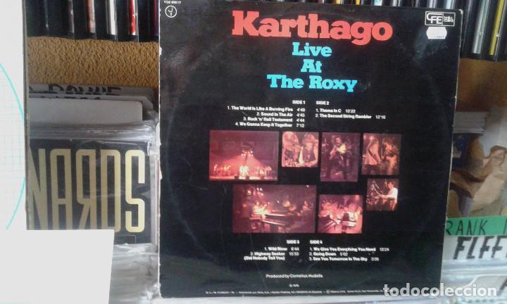 Discos de vinilo: karthago live and the roxy,2 lps - Foto 2