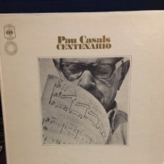 Discos de vinilo: PAU CASALS-CENTENARIO-1976-RARA CAJA DE 3 LP Y EL ARTE DE PABLO CASALS VOL 2-3 LP-1971-NUEVO-6 LP. Lote 111055224