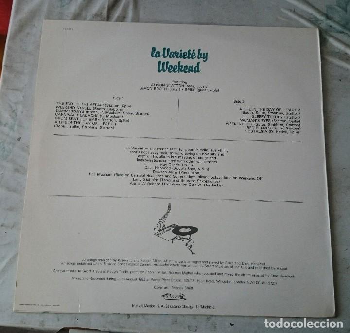 Discos de vinilo: Weekend: La Variete (1983. Rough Trade Nuevos Medios) - Foto 2