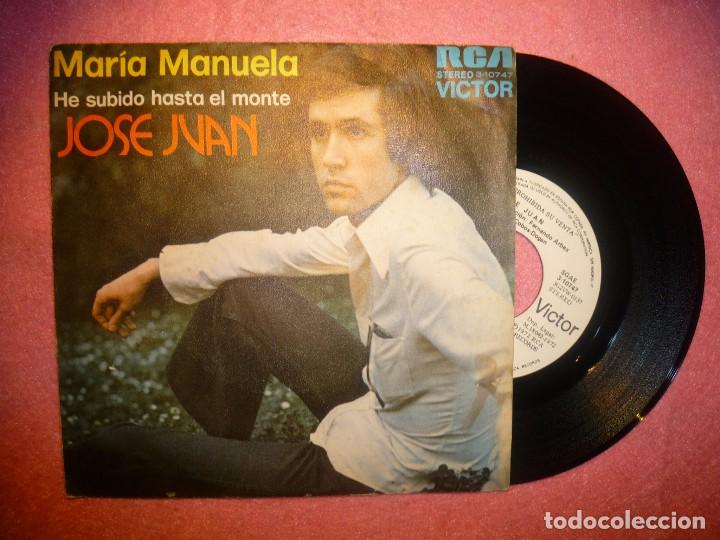 Dischi in vinile: 7&rdquo; JOSE JUAN Maria Manuela - SINGLE - PROMO - SPAIN (EX-/EX-)