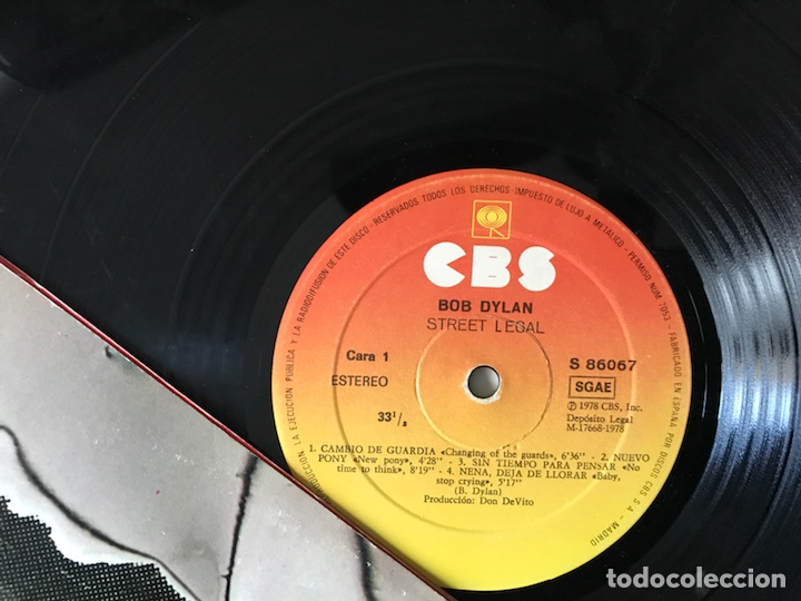 Discos de vinilo: Street legal. Bob Dylan - Foto 4