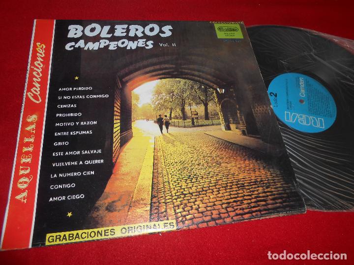 Disques de vinyle: BOLEROS CAMPEONES VOLUMEN 11 LP RCA VENEZUELA RECOPILATORIO TO&Ntilde;A LA NEGRA+CUARTETO FLORES+ETC