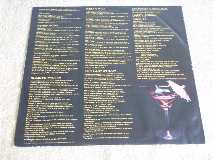 Discos de vinilo: MARILLION ( CLUTCHING AT STRAWS ) 1987-EEC LP33 EMI* - Foto 3