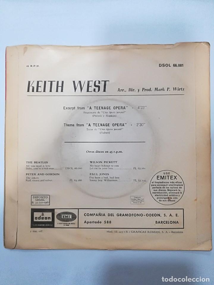 Discos de vinilo: KEITH WEST: A TEENAGE OPERA - Foto 2
