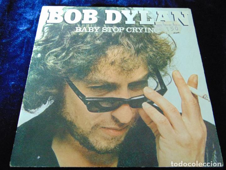 Discos de vinilo: Bob Dylan &lrm;&ndash; Baby Stop Crying - SINGLE 1978 - Foto 1
