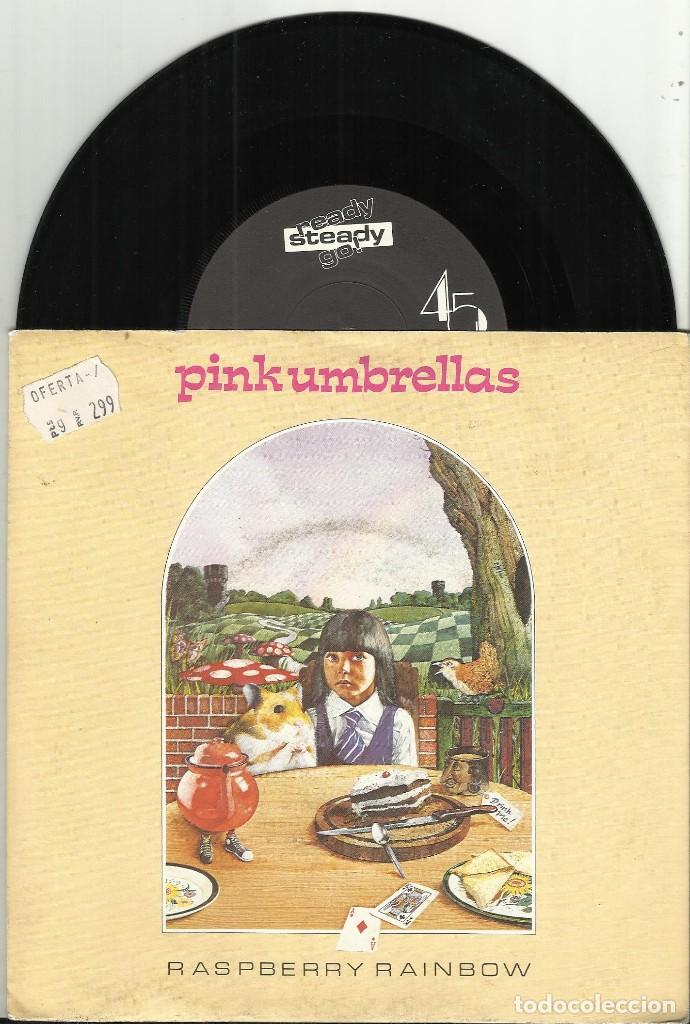 Discos de vinilo: Pink Umbrellas single Raspberry Rainbow francia 1983 - Foto 1
