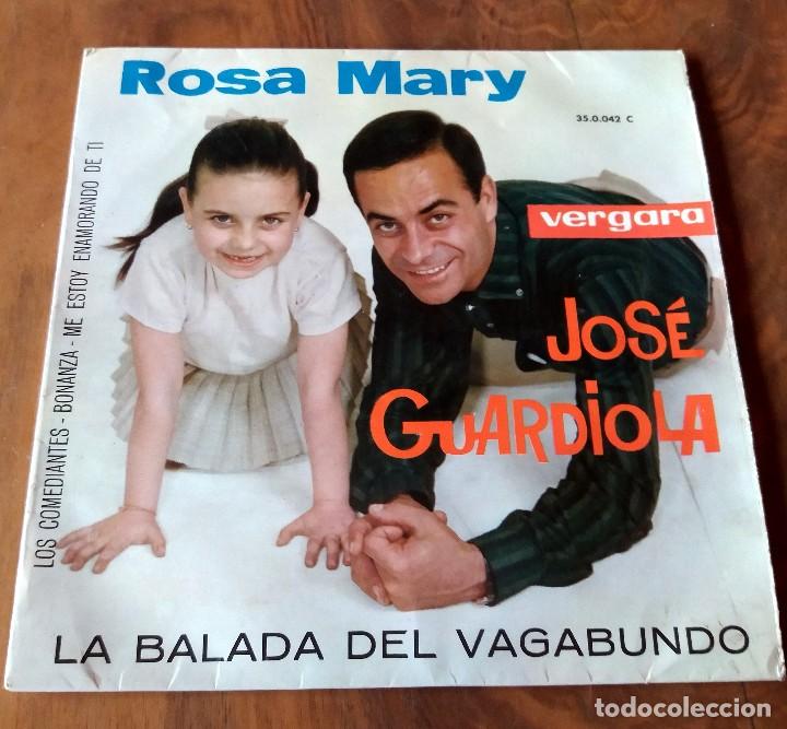 Discos de vinilo: SINGLE - JOS&Eacute; GUARDIOLA- LA BALADA DEL VAGABUNDO, - VERGARA - Foto 1