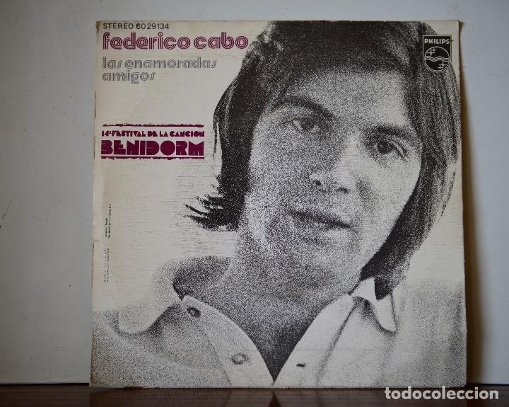 Discos de vinilo: Federico Cabo - Las enamoradas+Amigos (Philips,1972) - Foto 2