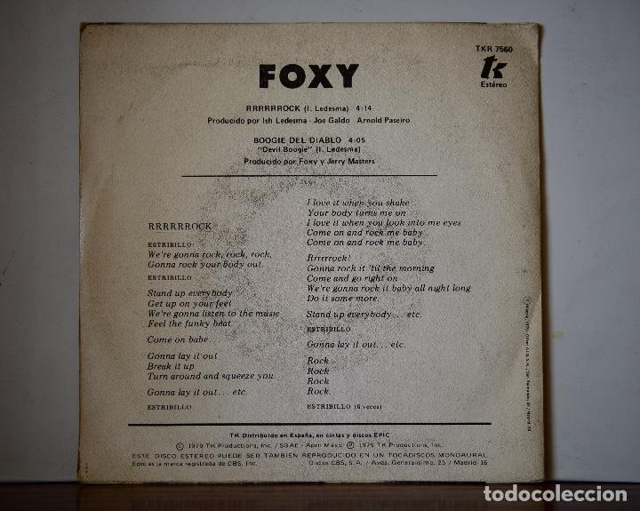 Discos de vinilo: Foxy - RRRRRRock (Epic,1979) - Foto 2