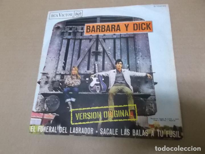Discos de vinilo: BARBARA Y DICK (SN) EL FUNERAL DEL LABRADOR A&Ntilde;O 1967 - Foto 1