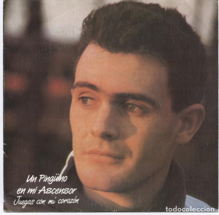 Disques de vinyle: Un Ping&uuml;ino en mi Ascensor_Juegas Con Mi Corazon,RAREZA_Vinilo Single 7''PROMO_1987 NUEVO!!