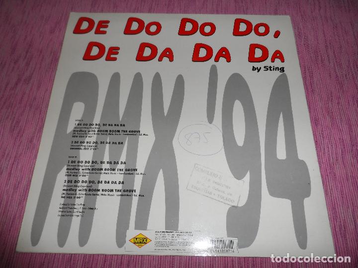 Discos de vinilo: DE DO DO DO, DE DA DA DA BY STING. MC DANDY. REMIX 94. - Foto 2