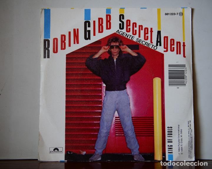 Discos de vinilo: Robin Gibb - Secret agent (Polydor,1984) - Foto 2
