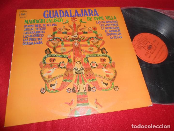 Disques de vinyle: MARIACHI JALISCO DE PEPE VILLA GAUDALAJARA LP 1970 CBS EDICION ESPA&Ntilde;OLA SPAIN