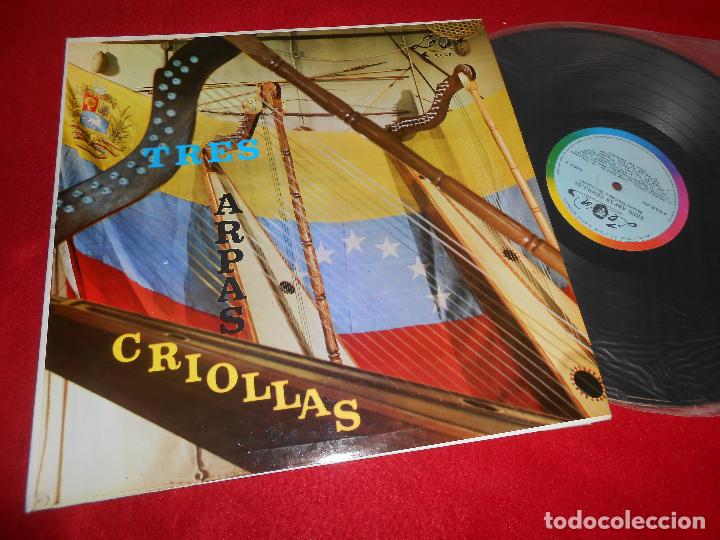 Disques de vinyle: TRES ARPAS CRIOLLAS EGBERTO CHIRINOS Y SU CONJUNTO LP LEON FCLP 034VENEZUELA