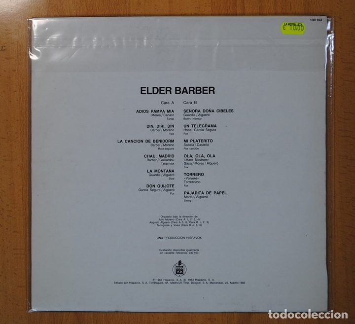 Discos de vinilo: ELDER BARBER - ELDER BARBER - LP - Foto 2