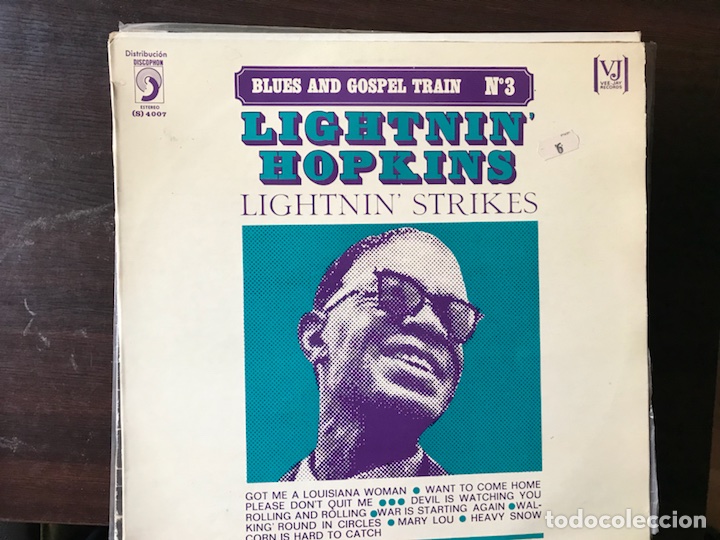 Discos de vinilo: Lightnin&rsquo; strikes. Lightnin&rsquo;&rsquo; Hopkins - Foto 1