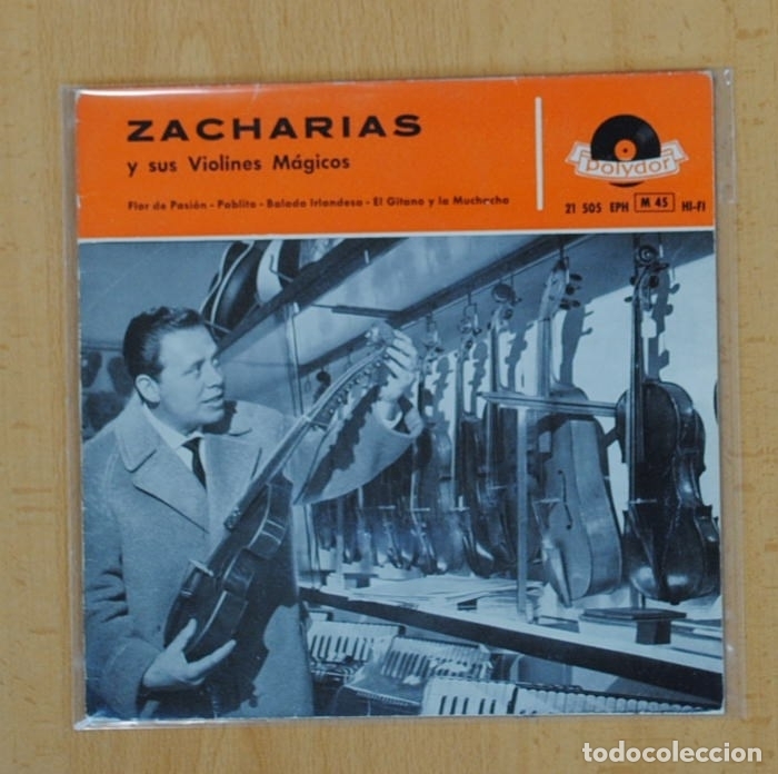 Discos de vinilo: ZACHARIAS - FLOR DE PASION + 3 - EP - Foto 1