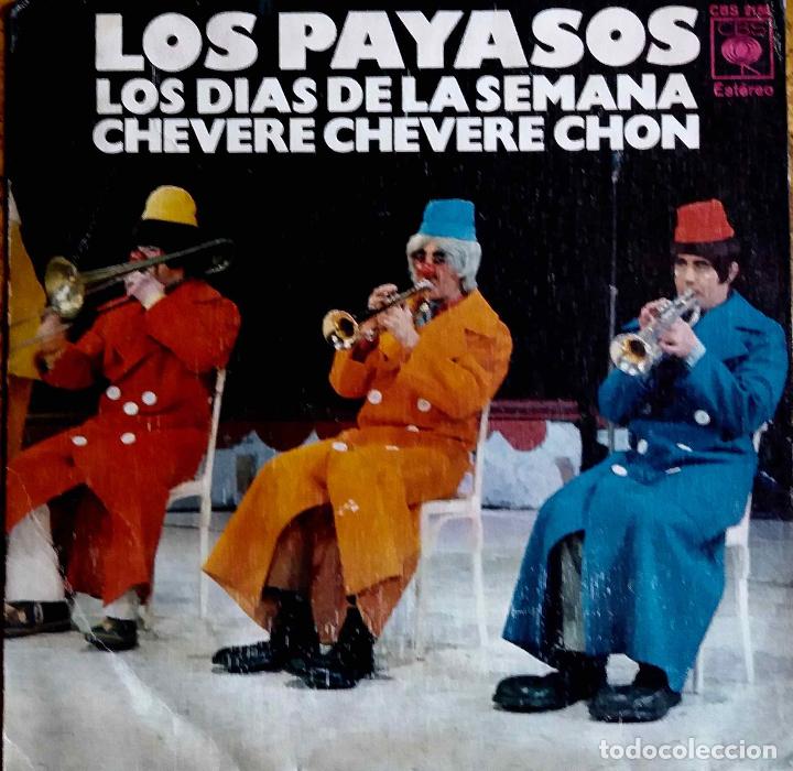 Discos de vinilo: LOS PAYASOS, LOS D&Iacute;AS DE LA SEMANA. SINGLE - Foto 1