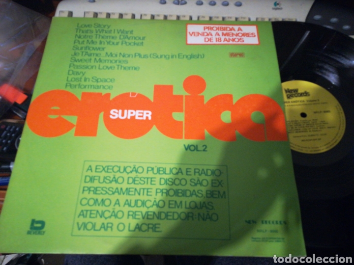 Discos de vinilo: Super er&oacute;tica vol.2 lp.brasil.ver contenido
