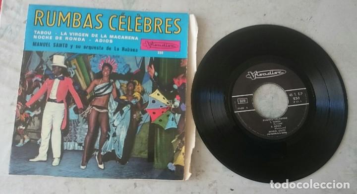 Disques de vinyle: Manuel Santo y su conjunto de la Habana: Tabou + 3 (Visadisc 196?)
