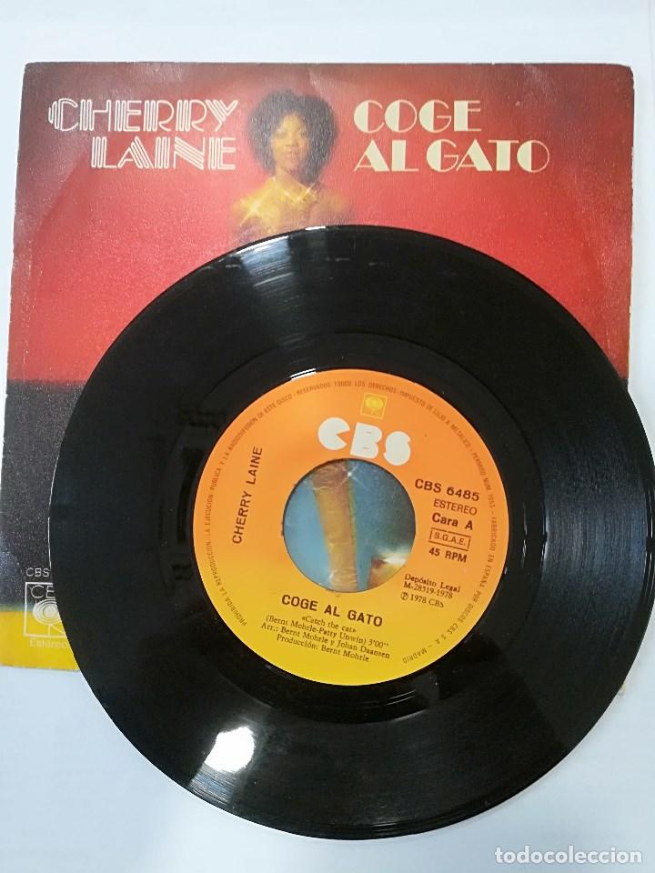 Discos de vinilo: CHERRY LANE: CATCH THE CAT / COME ON AND SING - Foto 3