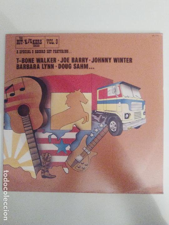 THE HITKICKERS SERIES VOL 9 3LP (1976 FESTIVAL USA) JOHNNY WINTER T-BONE WALKER DOUG SAHM JOE BARRY (Música - Discos - LP Vinilo - Country y Folk)