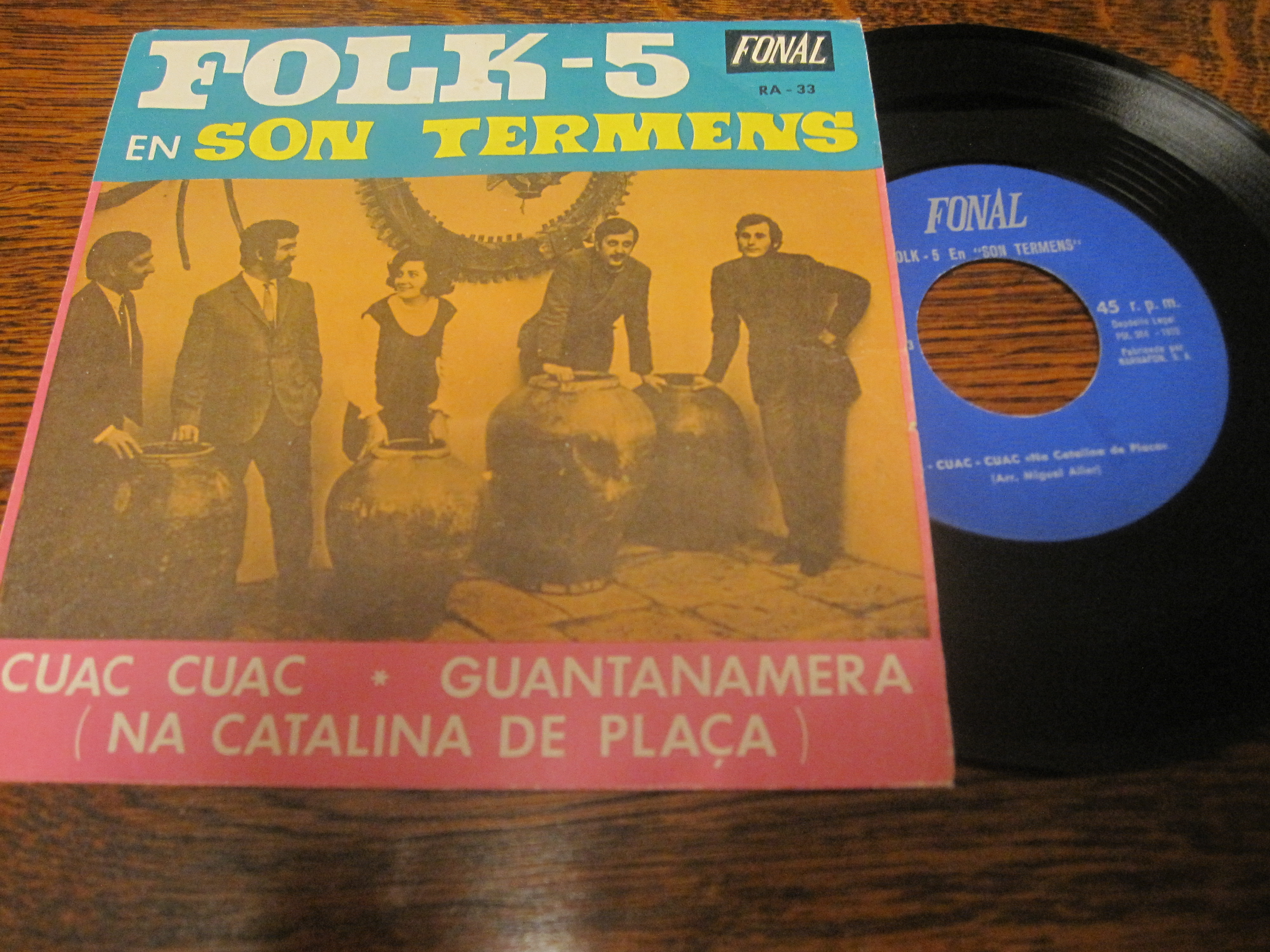Discos de vinilo: FOLK-5 `En son Termes&acute; 1970 FONAL - Foto 1