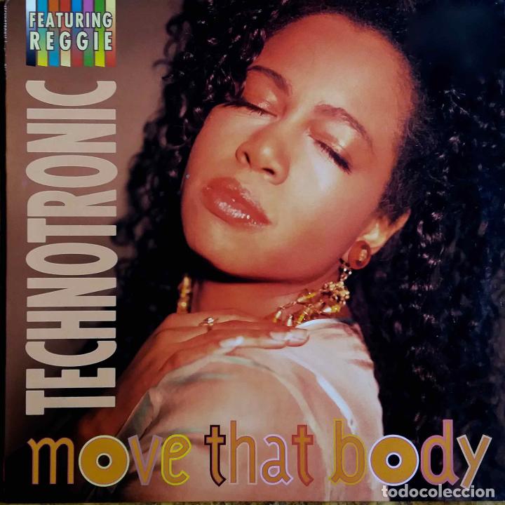 Discos de vinilo: TECHNOTRONIC / REGGIE, MOVE THAT BODY. MAXI SINGLE ESPA&Ntilde;A 3 TEMAS - Foto 1