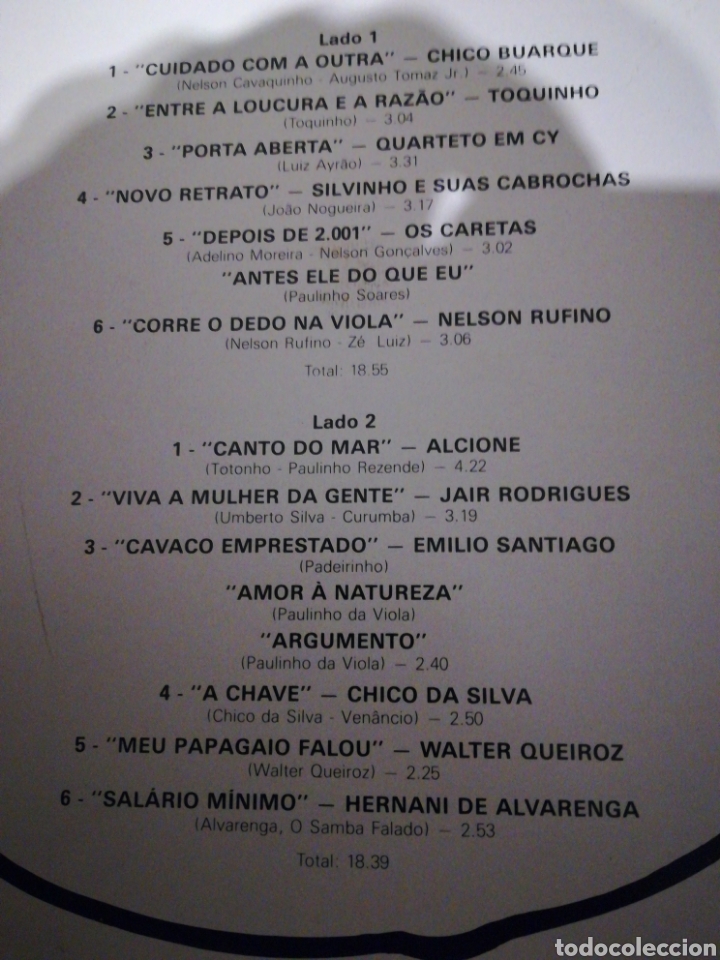 Discos de vinilo: Roda de samba vol.10 lp brasil 1979 - Foto 2